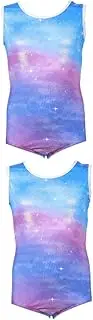 [WRITWAA] 2pcs Dance Clothes Gymnastics Clothes Costume Children Dancing Gymnastics Leotard Decorative Gymnastics Leotard Comfortable Children Leotard Party Costume Clothes