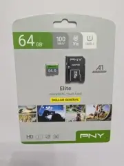 PNY 64GB Elite Class micro SD- Brand New