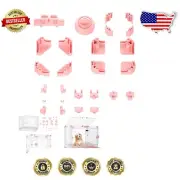 Durable Hand-Washable Dog Crate Accessories - Pink for Modern Puppy Kennels