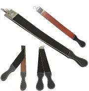 3 Pack Professional Barber Leather Strop Straight Razor Sharpening Shaving Strap