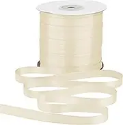 Gliberli Ivory Satin Ribbon 3/8 inch X 200 Yards Fabric Large Ribbons for Gift Wrapping Bows Bouquet Sewing Craft Home Decor Hair Floral