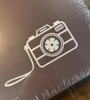 Creative Memories 12x12 CHOCOLATE CAMERA Silver Camera Foiled Album Cover
