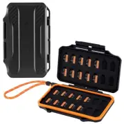 K F Concept Memory Card Case Holds 28 MicroSD Cards Large Capacity Shock Pr 892
