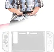 Switch Protective Case, Slim TPU Cover for Console and Game, Shockproof, Dustproo f, Ergonomic Design for Joy con TPU Material