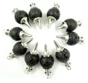 Lava Stone Gemstone Pendulum