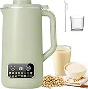 Automatic Soy Milk Maker, 600ml Nut Milk Maker Machine with 12H Timer and 9 Functions, 10 Leaf Fine Steel Blade, Almond Milk Maker, Plant-Based Milk Machine, Almond Wall Breaker Green