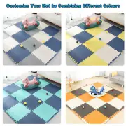 4PCS EVA Foam Floor Mat Heavy Duty Interlocking Gym Baby Kids Puzzle Playmat