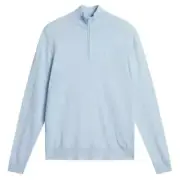 J.Lindeberg Kian Zipped Golf Pullover Skyway - SS24 Large NEW