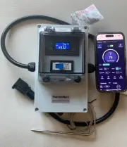 WiFi Smart Temperature Controller Electric Smoker Grill BBQ Plug Play+Timer 20A