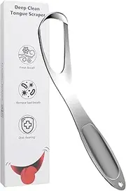 Stainless Steel Tongue Scraper - Fan-Shaped Cleaner - Multifunctional Fan Shape Tongue Scraper Cleaner for Travel Daily Bathroom Use