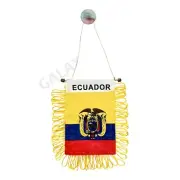 Ecuador Flag Mini Banner / Ecuador Flag / Double Sided Mini Car Window Flag