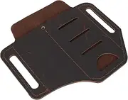 Leather for Organizer Durable Pouch with Belt Loop for Tools Stylish and Practical Accessory for Enthusiasts
