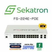♻️ NEW Fortinet FS-224E-POE 24-Port Gigabit PoE+ Managed Switch ⚡Fast Ship