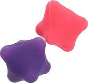 2Pcs Hexagonal Massage Balls Hand Scraping Massage Tool Durable for Hand Strengthening Pressure Relief Compact Lightweight Design