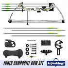 Compound Bow Arrow Set Archery Sports Hunting Target Shooting RH Youth 15-20lbs