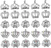 OFFIGAM 50PCS Crown Manicure Charms Metal Nail Decorations for DIY Nail Art Elegant Alloy Studs for Crafts Home Decor Accessories for Women
