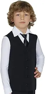 [Ready4Dance] Eric Eric Children's Dance Vest for Standard and Ballroom, Black