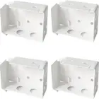 4Pcs Box Mounting Bracket 2 Sets for 2Inch Low Rail Venetian Blinds White Color