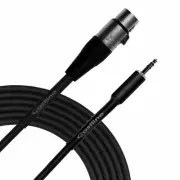 Castline Silver XLR Female to 3.5mm TRS Stereo to Mono Summing Cable Mogami 2582