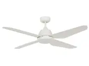 Aria 122cm Fan with LED Light in White
