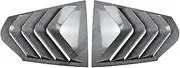 Car Rear Windows Side Shutter Louver Cover Gloss Black Trim Exterior Accessories Compatible for BMW 1 Series F40 M-Pack & M135i 2019-2024(Carbon Look)