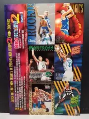 1994-95 NBA Hoops 2 Uncut 6 Card Sheet 7"x10.5" Promo Sample *Rare Jason Kidd RC