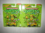 TWO HOT WHEELS POP CULTURE TMNT MUTANT NINJA TURTLES 66 DODGE A100 MOMC LOW SHIP