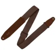 Levy's 2" Cotton PickPocket Guitar Strap - Brown