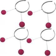 [Ciieeo] Moderate Weight Alien Hairband 4pcs Glitter Balls Headbands Boys and Girls Party Headband Alien Cosplay Hair Hoops