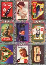 COCA COLA PREMIUM COLLECTION 1995 COLLECT-A-CARD COMPLETE BASE CARD SET OF 60 AV