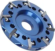 Hoof Trimming Disc, 8 Teeth Hoof Trimming Plate Aluminium Alloy Hoof Trimmer Grinder Disc with 8 Blades for Livestock Cow Horse Goat Cattle Sheep, Blue