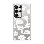 Galaxy S25 Ultra Clear Magnetic Case Uglie Mug In the Clouds