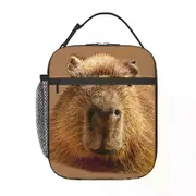 i2142 Capybara Dozing In The Sunshine Printing Insulated Lunch Tote Bag Women Portable Cooler Thermal Bento Box Kids School Children swg3374