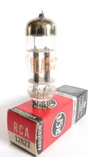 1961 RCA 12BZ7 Tube - New old Stock / New In Box (Black Plates, Top O Getter)