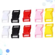 10 Pcs Strap Clips Buckle Tri-glide Slides Buckles Side Squeeze Luggage