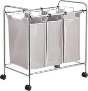 Amazon Basics 3-Bag Laundry Hamper Sorter Basket