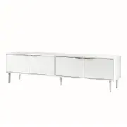 Oikiture TV Cabinet Entertainment Unit 180cm White