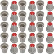 XYWHPGV 30Pcs 14.5mm x 15mm Plastic Potentiometer Volume Control Rotary Knob Cap Gray Red(e2022 22ad3 0a7c4 dabf6 8fb14 af719