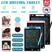 Writing Tablet Drawing Board Colorful Doodle Handwriting Pad 8.5" 10"12" 16"LCD
