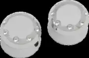 Covington Dimpled Al Front Axle Cap Chrome Set Harley Tri Glide CVO 20