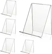 5Pcs Acrylic Book Stand (L Size), Answaily Book Holders Display Shelf, Multi-Functional Display Easel,Desktop Decorative Storage Rack for Displaying Artworks, Books,Notebooks and Other Small Items