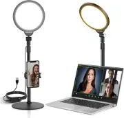 NEEWER Basic 7" Desktop Phone Selfie Light Kit for Video Conference Lighting, 10