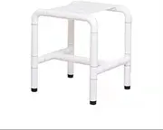 FFSPIIO Tub Shower Stool, for Elderly Disabled Handicap Old Man Bath Chair with Non-Slip Rubber Feet Bathroom Shower Bench Shower Chair(White)