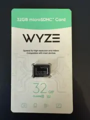 Wyze Expandable Storage 32GB MicroSDHC Card Class 10 Black
