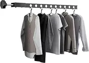 Wall Mounted Drying Rack Drying Rack Simple Household Drying Rod Hanging Clothes Rod Coat Hangers