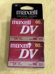 2 Maxell Mini DV Digital Video Camcorder Cassette Tapes 60 Minutes Blank New