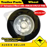 165R13C 8 PLY 13 inch Sunraysia Wheel Rim & Tyre Package (Multi-fit Rim) TRAILER