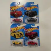 Four hot wheels factory, fresh Bugatti, lotus, Audi, Porsche