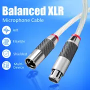 Pair OCC Pure Copper Wire with Silver Plated HIFI Balance Interconnect XLR Cable