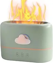 Flame Oil Diffuser | Aromatherapy Diffuser - Odor Eliminator Small Humidifier Scent Decor Cloud Cool Mist Interior Accessories for Desk Yoga Room Workplace Bedroom Studio